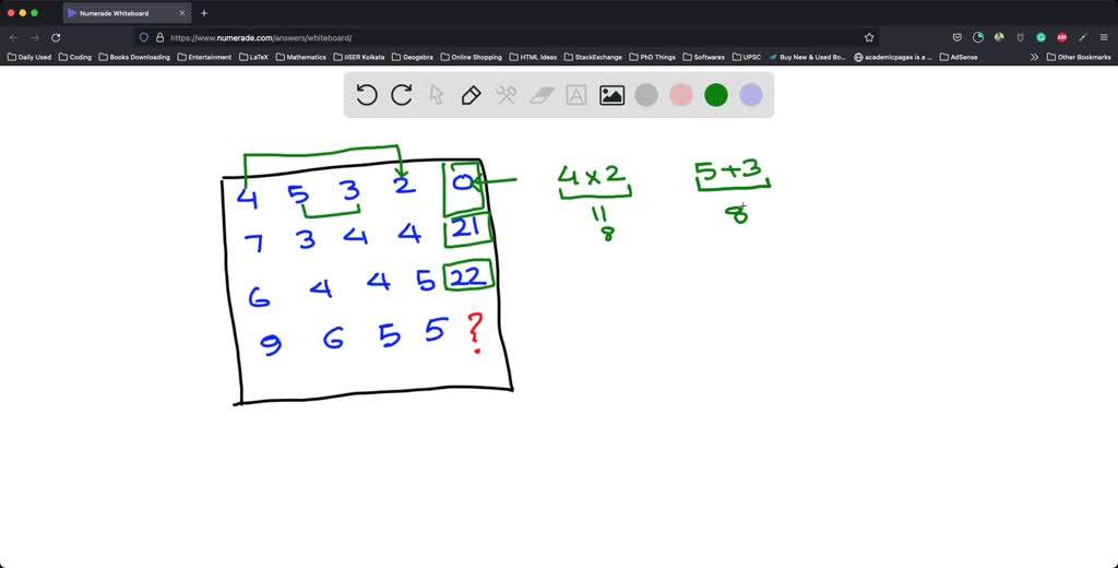 SOLVED: 'find the missing numbers in the following?