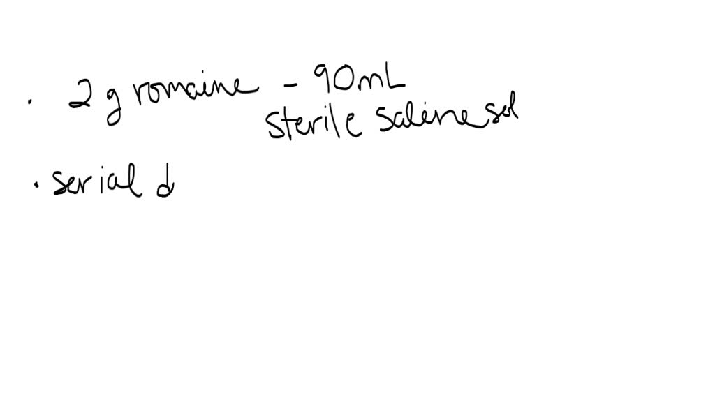 SOLVED How Many Ml Of Sterile Diluent Should I Add With 2 G Of Lectuce solved-how-many-ml-of-sterile-diluent-should-i-add-with-2-g-of-lectuce
