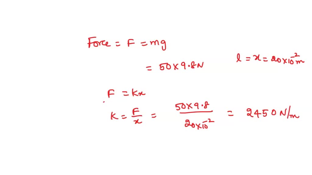 SOLVED A spring balance has a scale that reads from 0 to 50kg. The