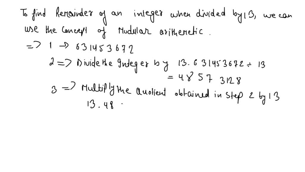 using-the-above-information-find-the-remainder-of-an-integer-when