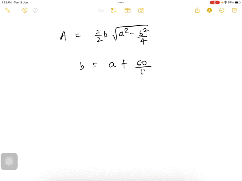 in-an-isosceles-triangle-the-base-is-60-longer-than-the-other-sides-the-area-of-the-triangle-is-432-m2-determine-the-perimeter-of-the-triangle