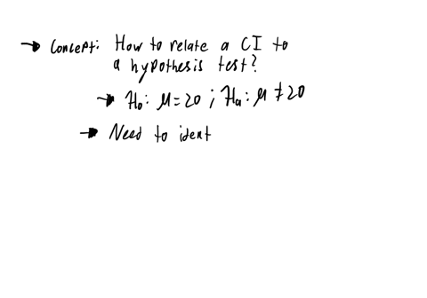 true-or-false-a-95-confidence-interval-estimate-for-given-to-be-15-19-will-reject-the-null-hypothesis-ho-20-vs-ha-20-at-005-level-of-significance