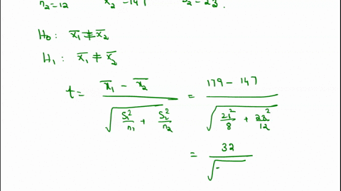 given-two-independent-random-samples-with-the-following-results-n18-x-1179-s121-n212-x-2147-s223-use-this-data-to-find-the-95-confidence-interval-for-the-true-difference-between-the-populati-23127