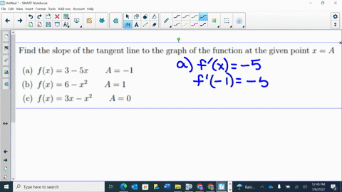 find-the-slope-of-the-tangent-line-to-the-graph-of-the-function-at-the-given-point-x-a