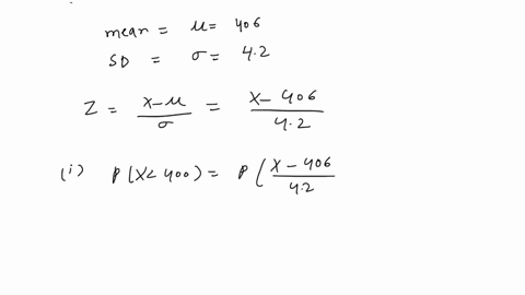 the-weight-x-grams-of-soup-in-a-carton-may-be-modeled-by-a-normal-random-variable-with-mean-406-and-standard-deviation-42-find-the-probability-that-the-weight-of-soup-in-a-carton-b-the-weigh-40842