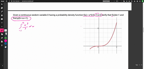 given-a-continuous-random-variable-x-having-a-probability-density-funtion-fxx33-1x2-verify-that-fxdx1-and-find-p0x1function-fxfunction-fxx33-1x2-verify-that-fxdx1