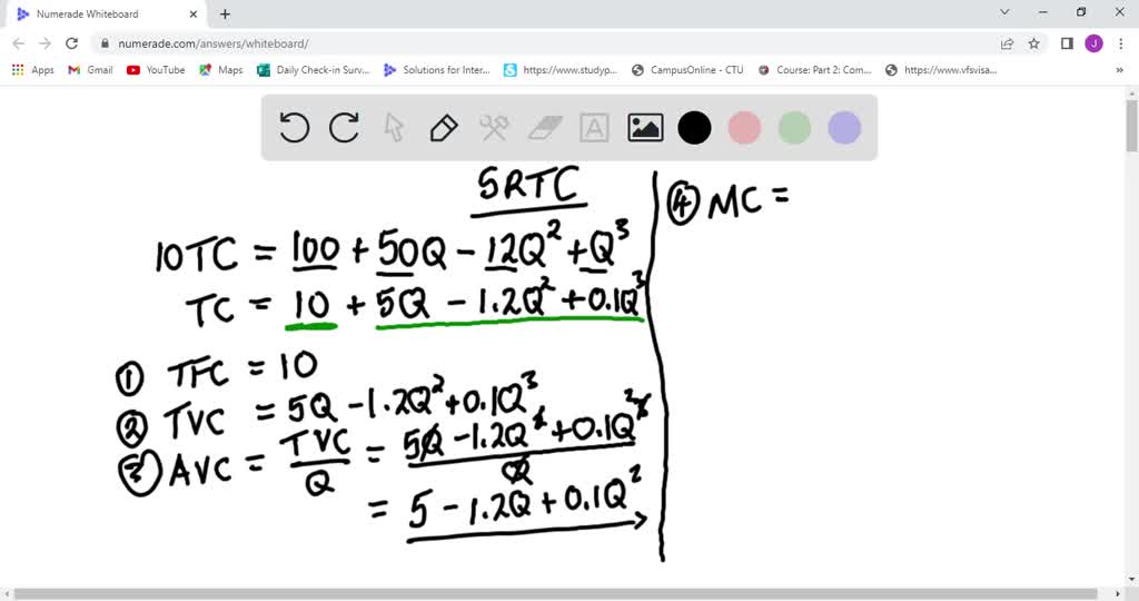 1. Suppose that the total cost function of a firm is given as: TC= 2000 ...