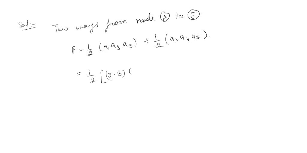 SOLVED: Consider a communication network with nodes A, B, C, and D, and ...