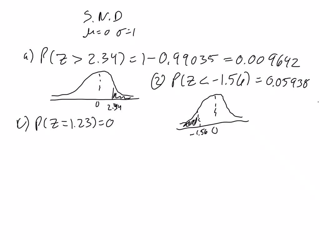 SOLVED: Use the z-table to determine the following probabilities ...