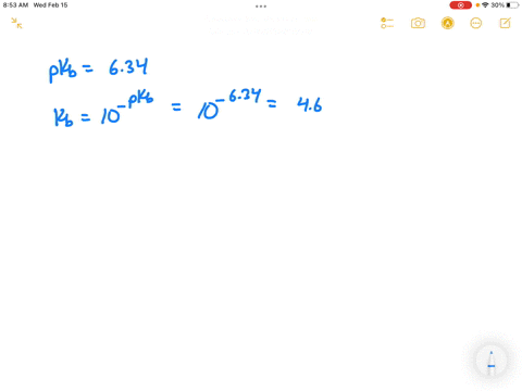 a-weak-base-has-pkb-634-what-is-the-kb-of-this-base-consider-the-following-reaction-in-aqueous-solution-h2o-nh3-nh4-oh-identify-each-compound-in-this-reaction-considering-both-forward-and-reverse-reac