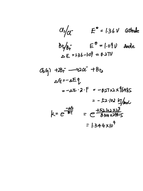 determine-the-equilibrium-constant-keq-at-25c-for-the-reaction-cl2g-2br-aq-2cl-aq-br2l-52867