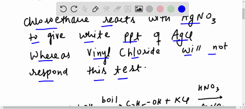 how-will-you-distinguish-between-chloroethane-and-vinyl-chloride-53217