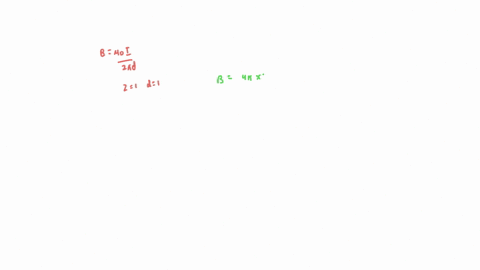 a-long-straight-wire-lies-along-the-y-axis-and-carries-a-current-i-800-a-in-the-y-direction-fig-in-addition-to-the-magnetic-field-due-to-the-current-in-the-wire-a-uniform-magnetic-field-b0-w-22305