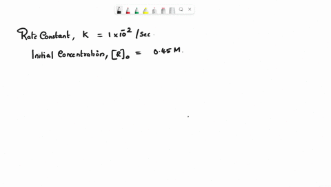 for-a-certain-first-order-reaction-the-rate-constant-at-450c-is-10-x-10-2-s-1lf-the-reaction-starts-with-045-m-of-the-reactant-how-much-of-the-reactant-will-remain-after-2-minutes-014-m-032-48849
