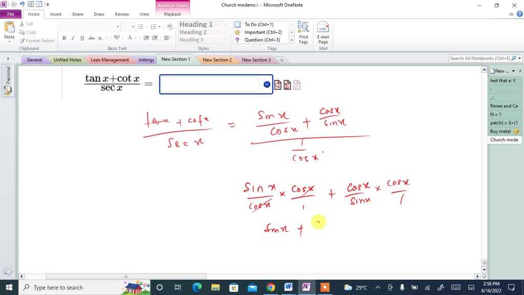 SOLVED Simplify the trigonometric expression below by writing the