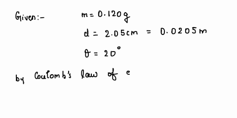 two-small-plastic-balls-hang-from-threads-of-negligible-mass-each-ball-has-mass-of-0120-g-and-charge-of-magnitude-q-the-balls-are-attracted-t0-each-ather-and-the-threads-attached-to-the-ball-05412