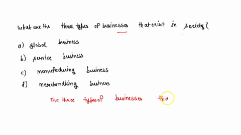 what-are-the-three-types-of-businesses-that-exist-in-society-choose-all-the-answers-that-are-correct-o-global-business-service-business-manufacturing-business-merchandising-business-42196
