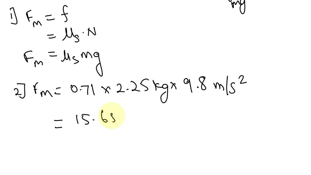 SOLVED: A box with mass m = 2.25 kg rests on the top of a table. The ...