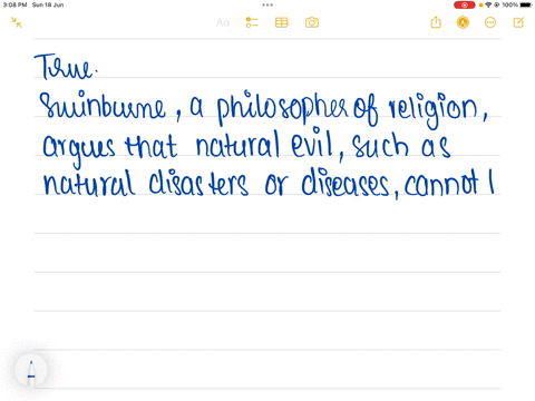 swinburne-thinks-that-natural-evil-cannot-be-justified-by-a-free-theodicy-true-or-false