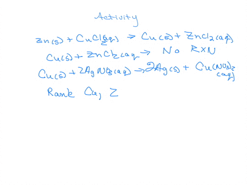 the-relative-reactivity-or-activity-of-different-metals-can-be-determined-by-studying-their-single-replacement-reactions-with-other-metal-compounds-rank-the-following-metals-copper-zinc-and-61194