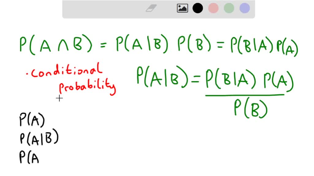 SOLVED: Given Events A And B From A Probability Space, Where P(B) ≠ 0 ...