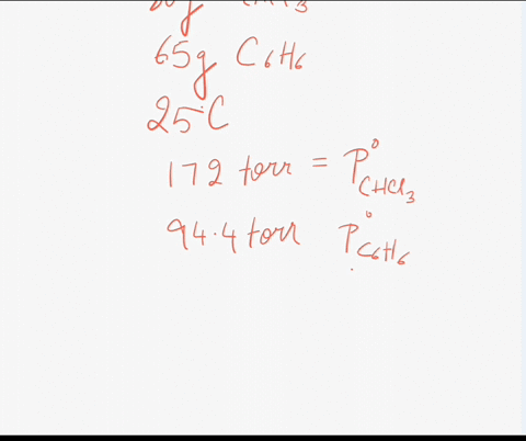 calculate-the-vapor-pressure-of-chloroform-over-chloroform-chclz-benzene-cshs-solution-at-25c-which-contains-850-g-of-chciz-mw-11937-and-650-g-of-csh6-mw-7811-assume-that-the-solution-behave-11943