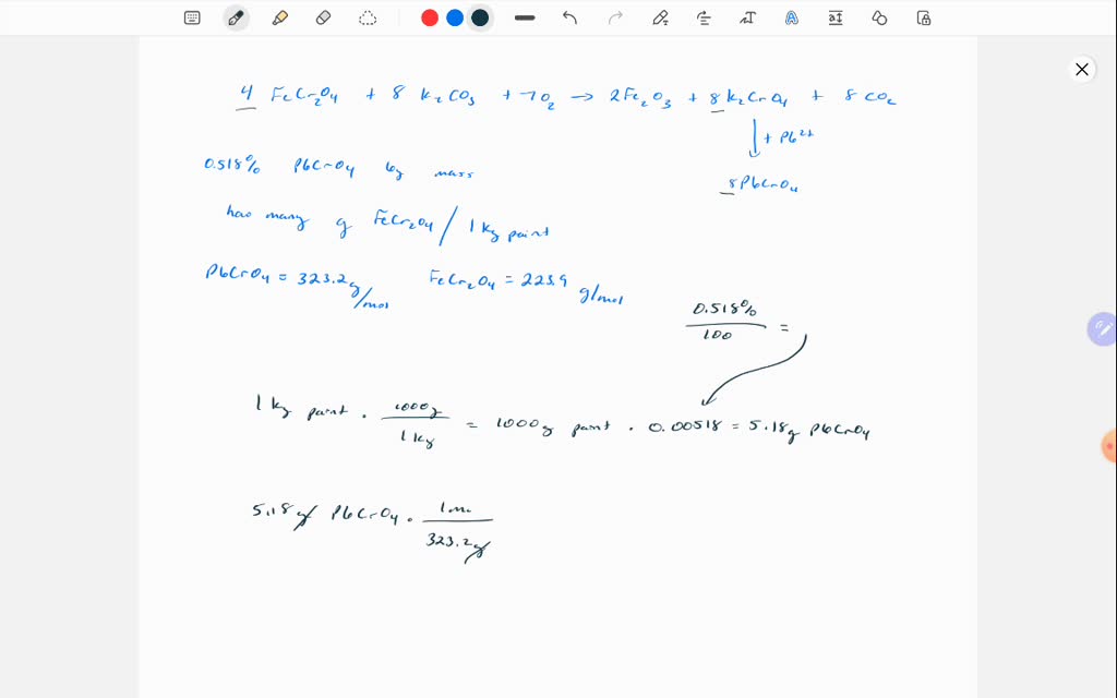 SOLVED Lead (II) chromate (PbCrO4) is used as the yellow pigment in