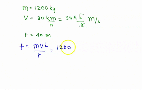 the-maximum-speed-of-a-1200-kg-car-around-a-level-curve-with-radius-of-curvature-40-m-to-avoid-slipping-is-30-kmh-acalculate-the-frictional-force-the-road-applies-to-the-tyres-as-the-car-tak-46865