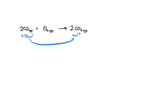 consider-the-combustion-of-carbon-monoxide-co-in-oxygen-gas-2cog-o2g-2co2g-calculate-the-number-of-moles-of-co2-produced-if-736-moles-of-co-are-reacted-with-excess-oxygen-moles-co2-determine-41687