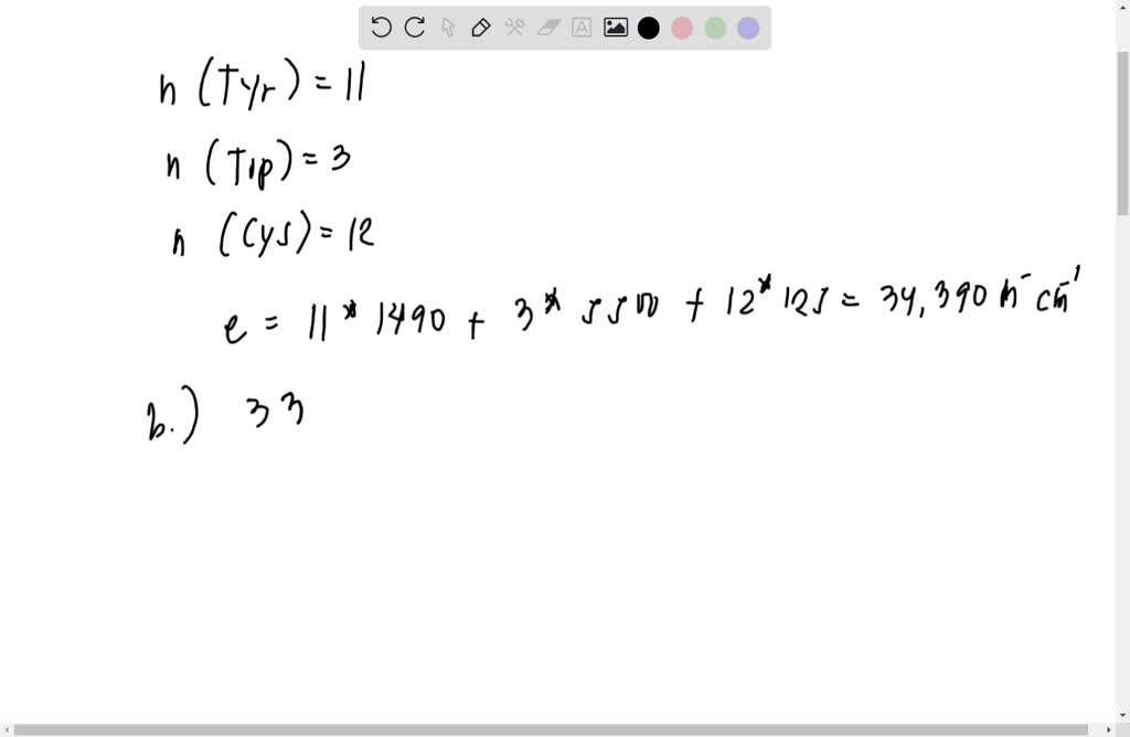 SOLVED a)Using the provided amino acid sequence for the cysteine