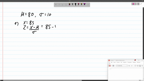 the-test-scores-of-a-large-group-of-students-are-normally-distributed-with-a-mean-of-80-and-a-standard-deviation-of-10-a-a-student-scores-85-on-the-test-what-is-their-z-score-b-another-student-has-a-z