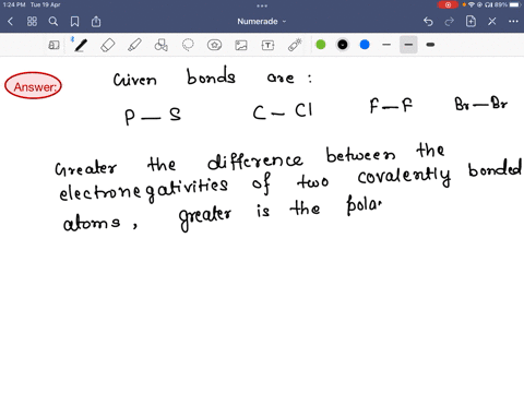 which-of-the-following-bonds-is-the-most-polar-p-s-c-cl-f-f-rb-br