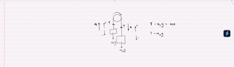 an-atwood-machine-is-made-by-hanging-two-masses-over-a-pulley-with-a-mass-connected-to-either-end-of-the-string-lets-consider-two-masses-m1-233-kgand-m2-386-kg-over-a-perfect-massless-pulley-17063