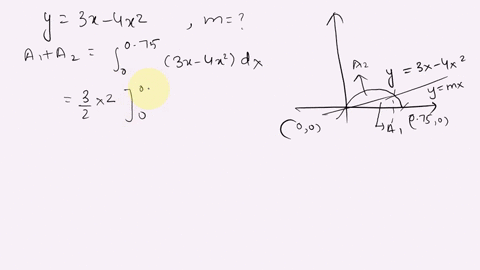 Solved There Is A Line Through The Origin That Divides The Region Bounded By The Parabola Y 3x 4x2 And The X Axis Into Two Regions With Equal Area What Is The Slope Solved There Is A Line Through The Origin That Divides The Region Bounded By The Parabola Y 3x 4x2 And The X Axis Into Two Regions With Equal Area What Is The Slope
