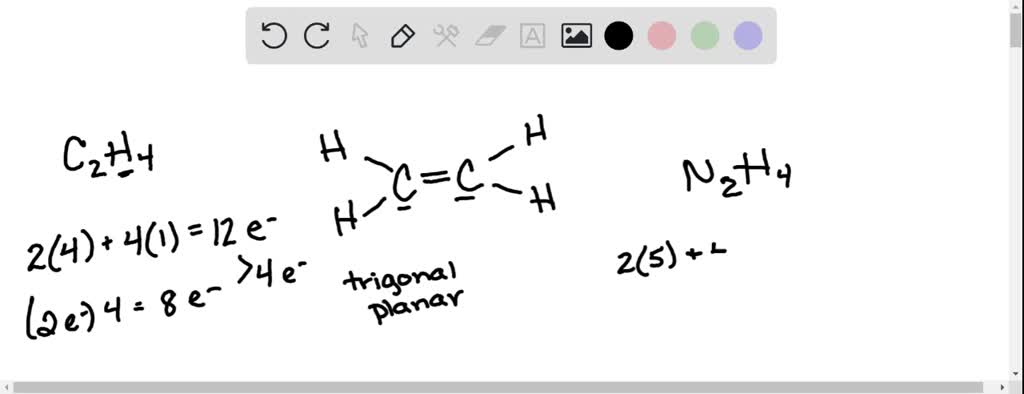 SOLVED Explain the Ethylene C2H4 is a planar molecule but