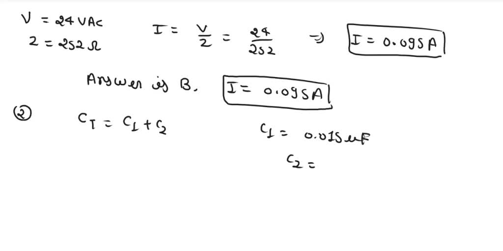 SOLVED: A series RC circuit contains a 0.01 microfarad capacitor and a ...