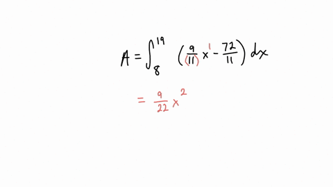 point-find-the-area-of-the-region-in-the-xy-plane-bounded-above-by-the-graph-of-the-function-fx-911x-7211-below-by-the-x-axis-on-the-left-by-the-line-x-and-on-the-right-by-the-line-x-19-the-20206