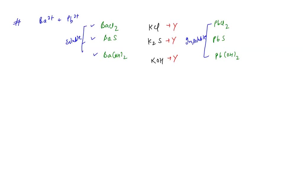 SOLVED: In The Laboratory, You Are Given The Task Of Separating Ba2 ...