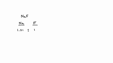 the-mass-ratio-of-sodium-to-fluorine-in-sodium-fluoride-is-1211-a-sample-of-sodium-fluoride-produced-405-g-of-sodium-upon-decomposition-how-much-fluorine-in-grams-was-formed-51081