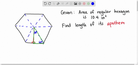 00i-the-area-of-the-regular-hexagon-is-104-in-2-what-is-the-measure-of-the-apothem-rounded-to-the-nearest-tenth-of-an-inch-2-in_-13-in-17-in_-20-in-34-in-larkthis-and-retum-save-and-exit-ne-32035