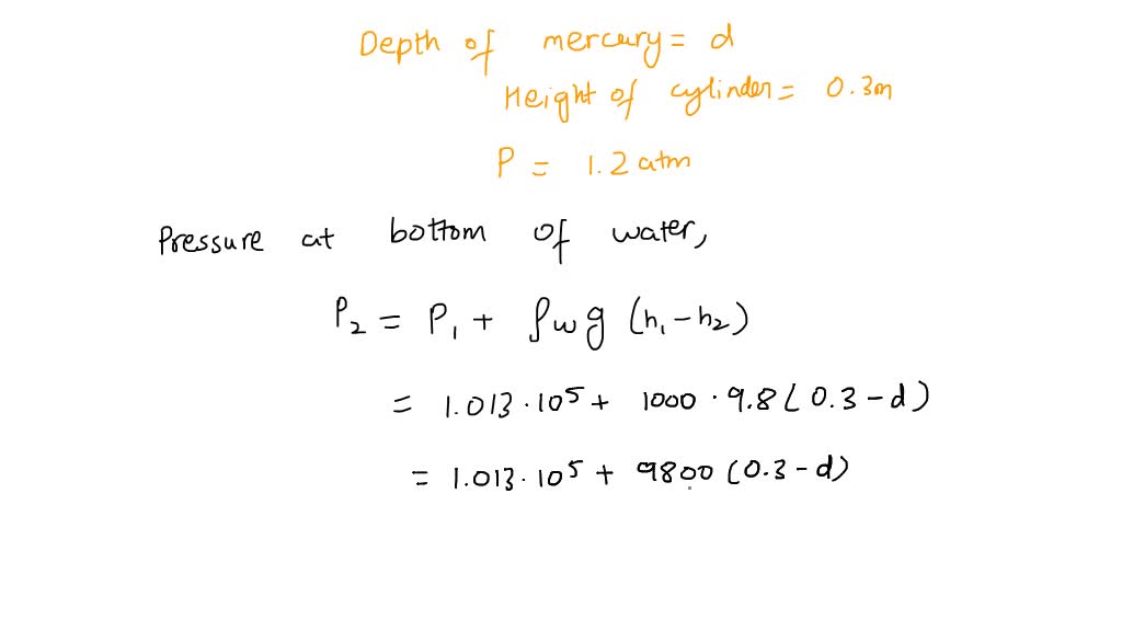solved-mercury-is-added-to-a-cylindrical-container-to-a-depth-d-and