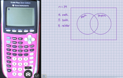 Moonists Math in a fraternity with 39 members 18 take mathematics 5 take both ...
