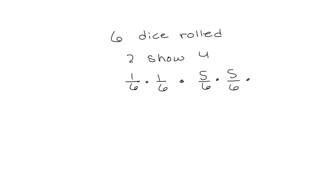 SOLVED In the rolling of two fair dice, calculate the following P(sum