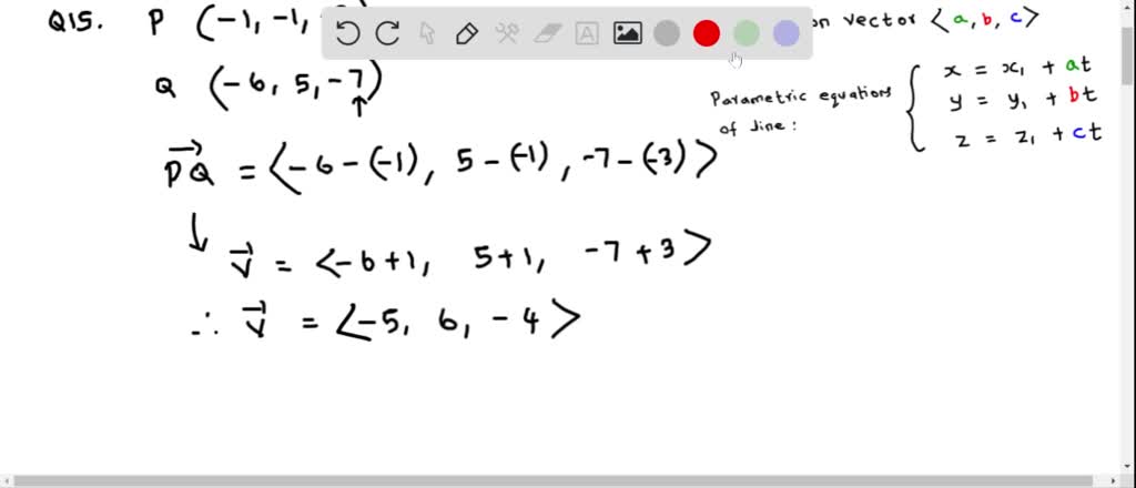 Solved A Line Has Slope 3 And Intercept Find Vector Equation Of The Line Xy 0 5 41 3 Xy 1 3 40 5 X Y 5 0 40 3 Xy 3 5 4 3 3 Write The Scalar Equation Of