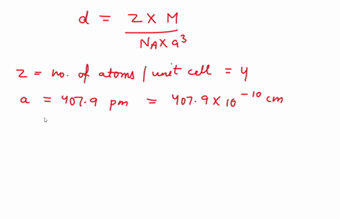 the-substance-gold-is-found-to-crystallize-in-a-cubic-unit-cell-with-4-atoms-per-cell-and-an-edge-length-of-4079-pm-calculate-the-density-of-solid-gold-in-gcm3-using-these-data-what-is-it-in-51256