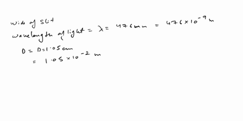 the-central-bright-fringe-in-a-single-slit-diffraction-pattern-from-light-of-wavelength-476-mathrmnm-33557