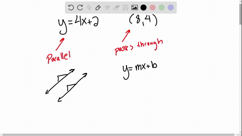 write-an-equation-of-a-line-that-passes-through-the-point-8-4-and-is-parallel-to-the-line-y-4x-2-y-4x-28-y-4x-28-y-14x-2-y-14x-2-68798