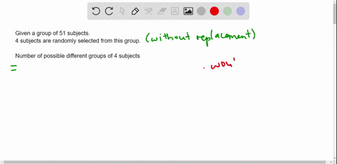 in-order-to-conduct-an-experiment-4-subjects-are-randomly-selected-from-a-group-of-51-subjects-how-many-different-groups-of-4-subjects-are-possible-the-number-of-possible-different-groups-is-32235
