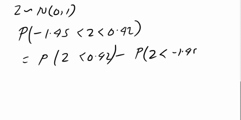 question-find-the-area-between-z-145-and-z-042-94602