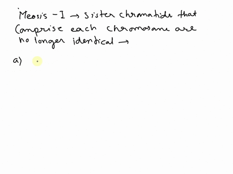 at-the-completion-of-meiosis-i-the-sister-chromatids-that-comprise-each-chromosome-are-no-longer-identical-why-is-this-the-case-crossing-over-recombines-genes-on-homologous-chromosomes-cross-28737